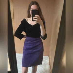 Vintage Leather Skirt